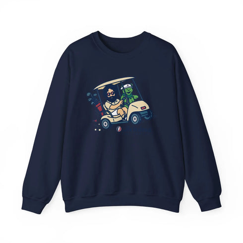 Grateful Dead - Joy Ridin' Jerry and The Bear | Life is dead. Crewneck Sweatshirt - StealieShop